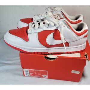Nike Dunk Low Retro DD1391 600 Men’s Size 8.5 Red White Shoes Sneakers